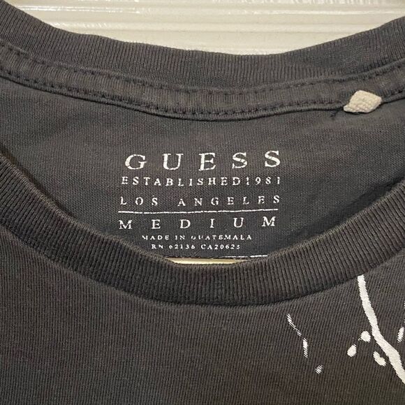 Retro GUESS 80s Vibe Lightning Eagle ASAP ROCKY Gray High End Men’s M T-Shirt - Picture 5 of 5